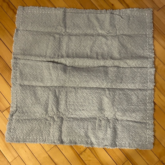 Large grey European pillow sham for 26x26 pillow - Picture 4 of 6